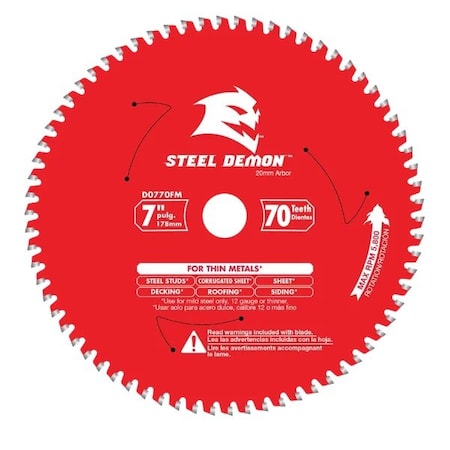 CircularSawBlade,Carbide,Dia:7.25"
