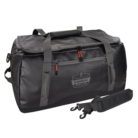 Black Water-Resistant Duffel Bag - M