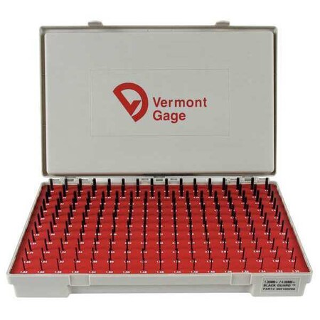 Pin Gage Set, Plus, 1.30-4.98mm, Black