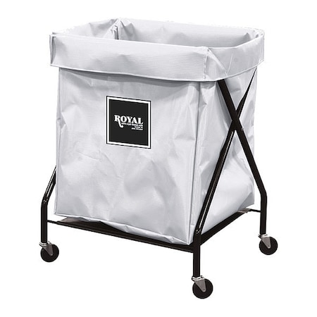 X-Frame Cart,8 Bu,White Vinyl
