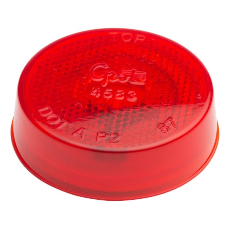 Marker Lamp,Reflector,2-1/2 In,Red