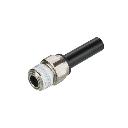 Fractional Push-to-Connect Fitting, Nylon, Black