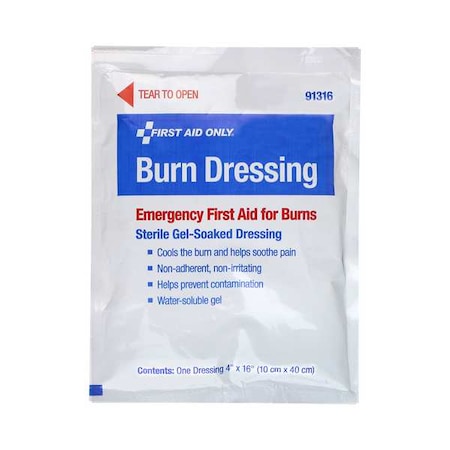 Burn Dressing,White,16"L,4"W