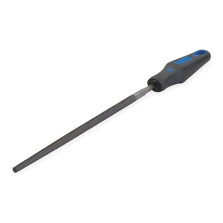 Round File,Machinists,8 In L,Ergo Handle