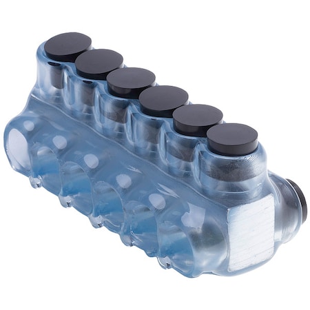 Wire Connector, 6 Port, Clear, Plastisol Insulation
