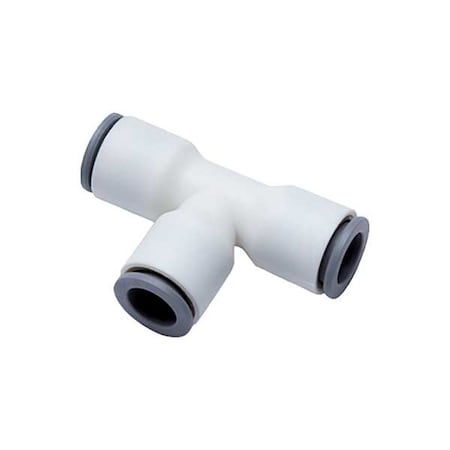 Fractional Plastic Push-to-Connect Fitting, Polymer, White