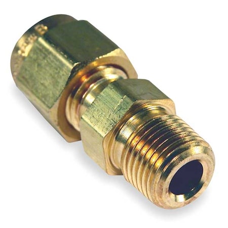 Compression Fitting,1/8 MNPT,Brass