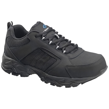 Men's Athletic Shoe, 8 1/2 M, Steel Toe, Black, 2102