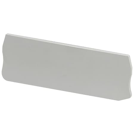 End Barrier, Gray, Plastic, 1.44 in D