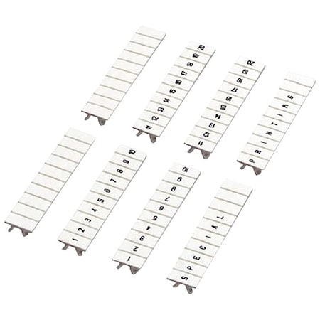 Marking Strip, White, Nylon, 10 Strips