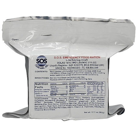 Emergency Food Ration Packet,17.7 oz