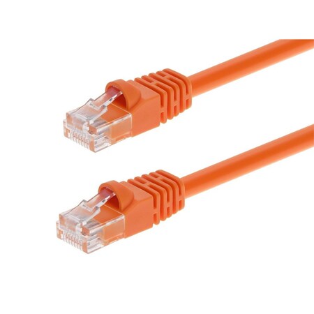 Ethernet Cable,Cat 5e,Orange,7 ft.