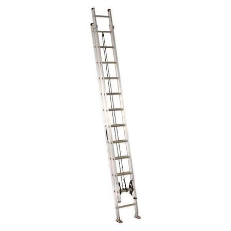 24 ft Aluminum Extension Ladder, 300 lb Load Capacity
