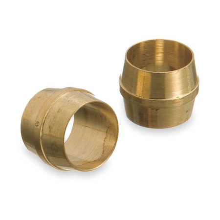 Ferrule, Brass, 1/4 in,PK10