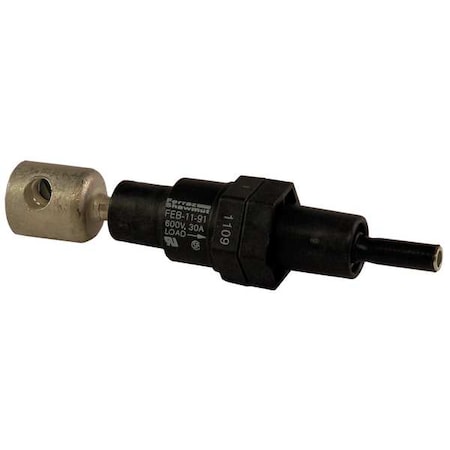Fuse Holder, 0 to 30A Amp Range, 600V AC/DC Volt Rating, 1 Poles, Crimp, Double Set Screw