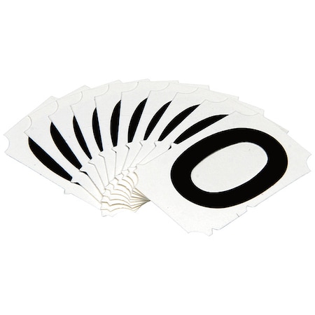NumberLabel,Polyester,2inH,1-3/4inW,PK10