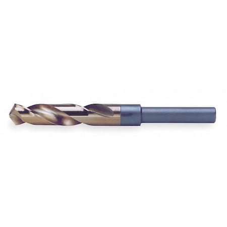 118 Degree Silver & Deming Drill with 1/2 Reduced Shank Chicago-Latrobe 190C Straw HSS-CO RHS/RHC 53/64