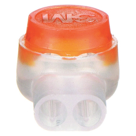 Insulation-Displacement Wire Connector, 19 AWG Max, 2 Port, Yellow, Polypropylene Insulation, 600 V