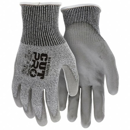 Cut-Resistant Gloves, Cut Level A2 ,Dipped ,Polyurethane ,Smooth ,L ( 9 ) 12 PK