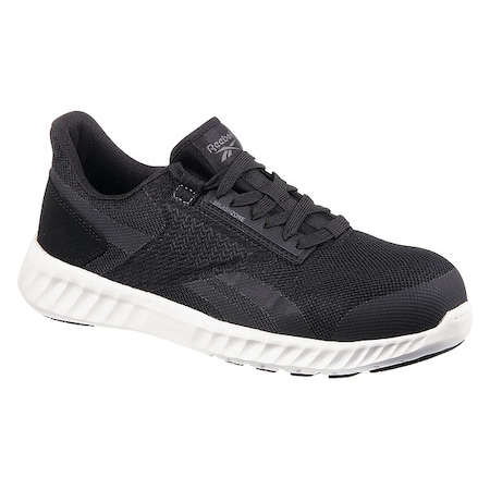 Women's Athletic Shoe, 5, Composite Toe, Black/White, RB423