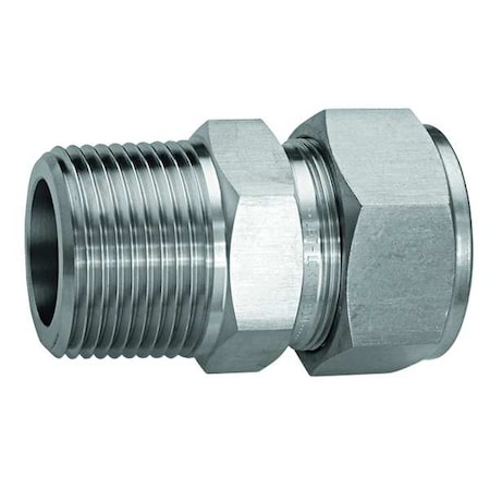 1/2" x 25/64" LET-LOK x MNPT SS Male Connector