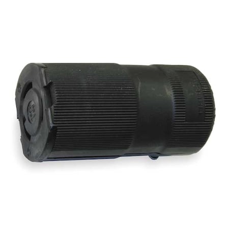 Locking Connector, L6-30R, 30 A, 250V AC, Single Phase, 2 Pole, Screw Terminals, Black