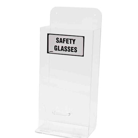 Protective Eyewear Dispenser, Stack Tower, 20 Pairs, Acrylic, 18 in H x 8 in W x 4 in D, Clear
