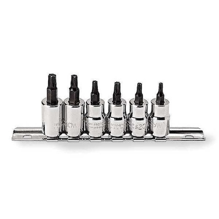 3/8" Drive Bit Socket Set, Metric, 6 pcs