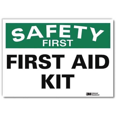 Safety First, First Aid Kit, 10 in x 14 in,  Reflective Sheeting, U7-1199-RD_14X10