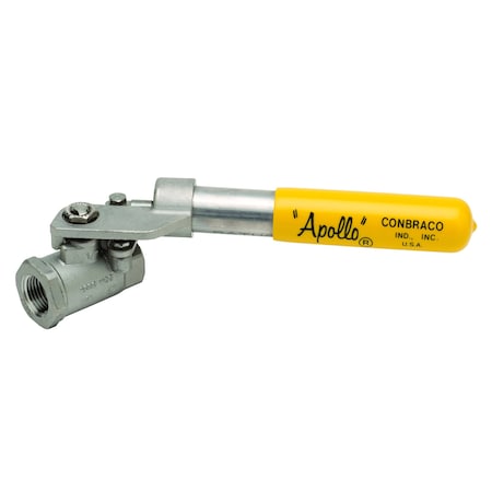 3/8" FNPT Stainless Steel Ball Valve Inline