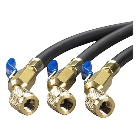 Hose, 6 ft L, Black, 800 psi, 3 Hoses