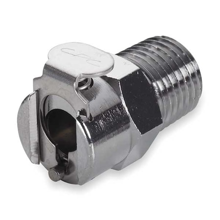 3/8" MNPT Chrome Plated Brass Inline Coupler