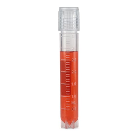 Diamond Essentials Cryogenic Vials, 4.0ml, Sterile, External Threads, Attached SC, CB, SS, PG, WS, 500PK