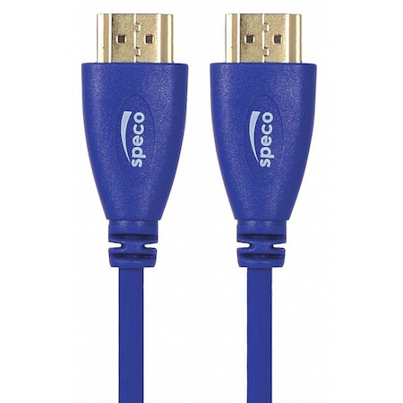 HDMI Cable,6 ft. L,Blue,Dual SHLD