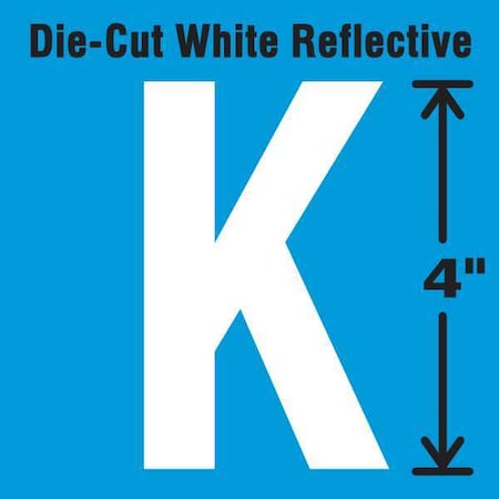 LetterLabel,Vinyl,4inH,2-1/2inW,PK5