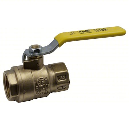 Manual 2-Way Ball Valve,NPT,Brass