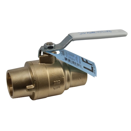 Manual 2-Way Ball Valve,Sweat,Brass