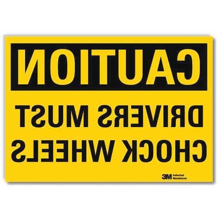 Safety Sign, 10 in H, 14 in W, Reflective Sheeting, Horizontal Rectangle, English, U4-1220-RD_14X10