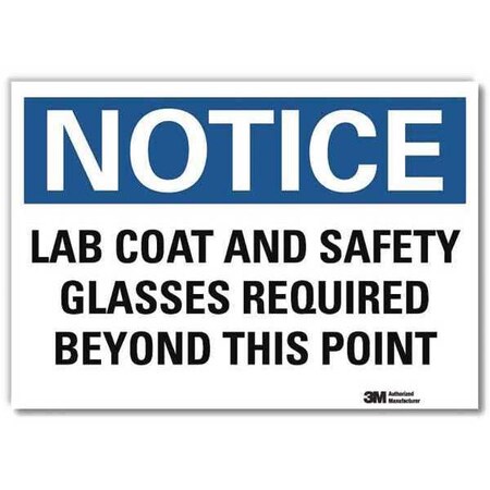 NoticeSign, ReflecSelfAdhVinyl, 10inWx7inH, U5-1303-RD_10X7