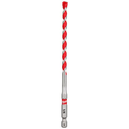1/4x4x6 Shockwave Carb Hammer Drill Bit