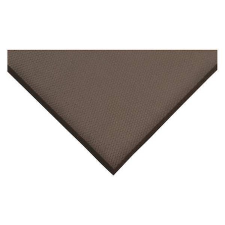 Antifatigue Mat, 3 ft. L x 3 ft. W, 3/4" Thickness, Nitrile Blend Rubber Foam, Textured, Black