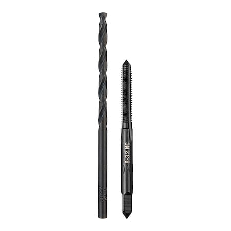 8-32 NC Straight Flute Plug Tap & No. 29 Drill Bit