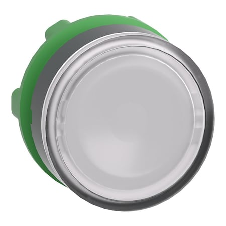 Push Button Operator, Flush, Momentary Action, Push Release, Illuminated, White
