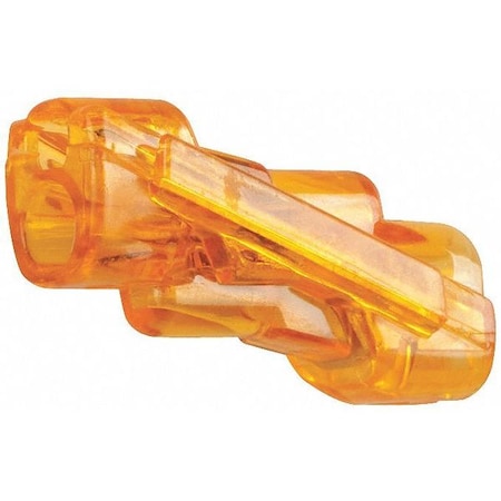 Push-In Wire Connector, 12 AWG Max, 2 Port, Orange, Polycarbonate Insulation, 600 V, 300 PK