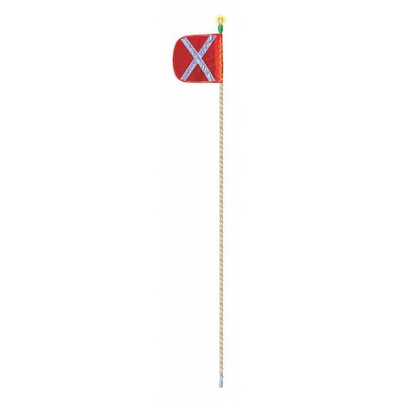 Warning Whip,5 ft. H,Amber Light Bulb
