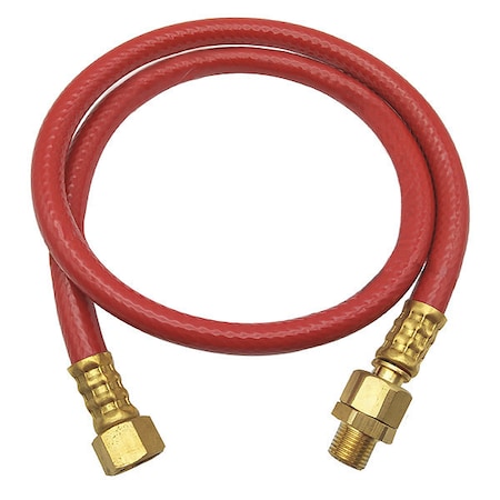 3/8" ID x 18" Coupled Snubber Hose 300 PSI RD
