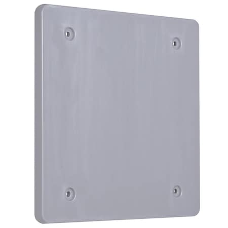 Weatherproof Cover, Double Gang Box Type, 2 Gang, Blank Cover Type