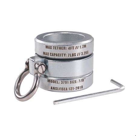 Connecting Bar Lock Collar 3791, Tool Attachment Point, Silver, 0.875