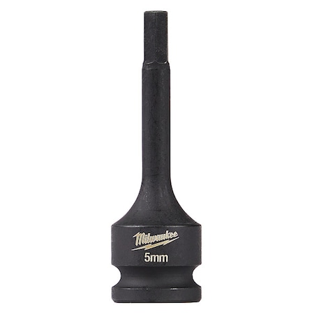 SHOCKWAVE Lineman's 3/8 in. Drive 5mm Hex Bit Socket