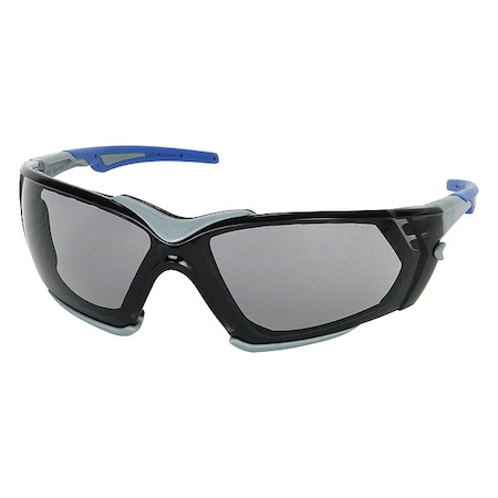 Fortify, Safety Glasses, Anti-Fog & Anti-Scratch, Gray Lens, Gray Frame, Frameless, 1 PR